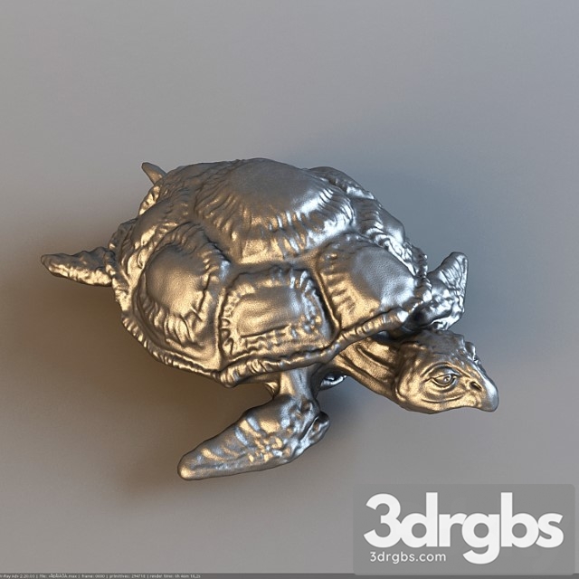 Figurine turtle 3dsmax Download - thumbnail 1