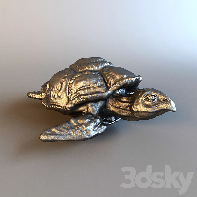 Figurine turtle 3DSMax File - thumbnail 2