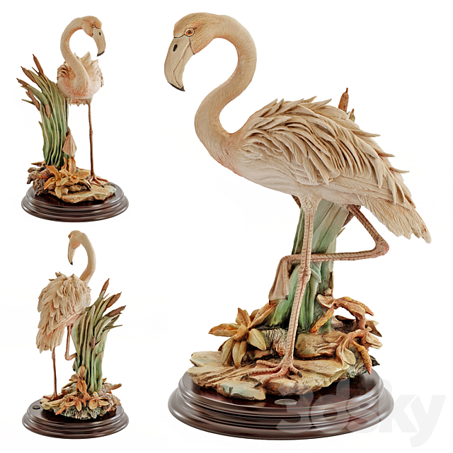 Flamingo figurine 3DSMax File - thumbnail 1