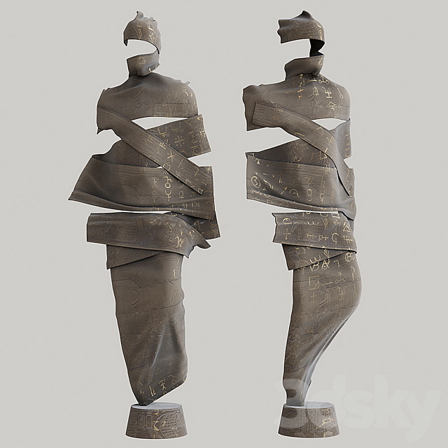 Floor sculpture Vargov Design – Mummy 3DSMax File - thumbnail 1