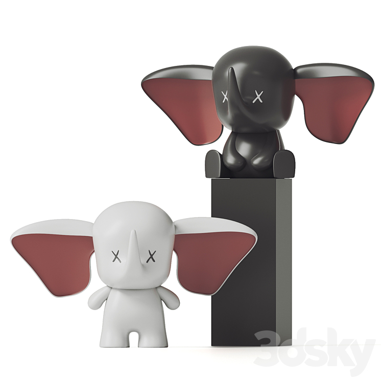 Flying Elephant 3DS Max Model - thumbnail 1