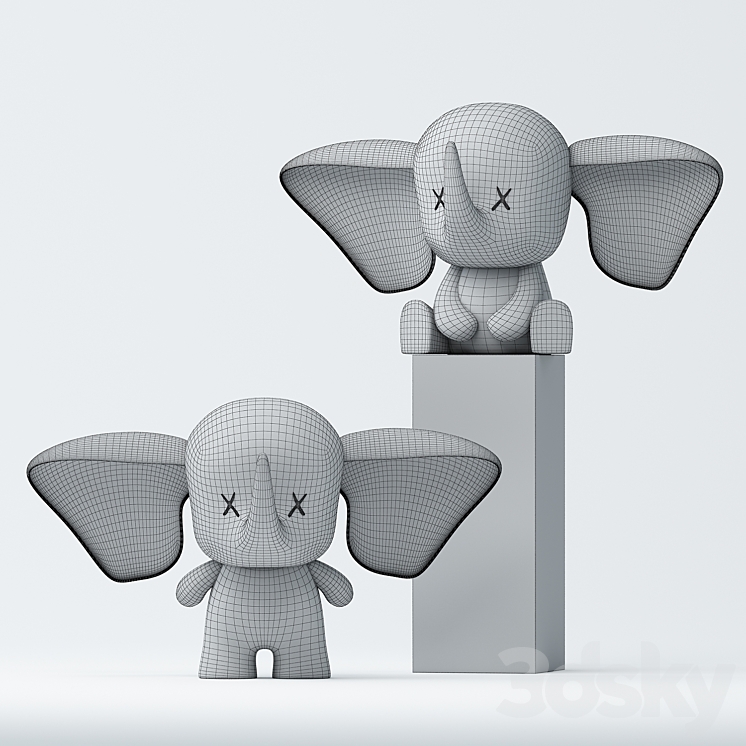 Flying Elephant 3DS Max - thumbnail 2