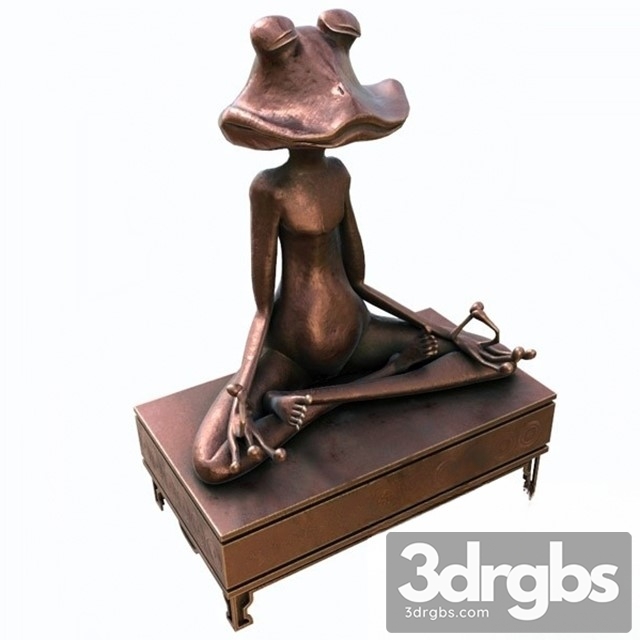 Frog Sculpture 3dsmax Download - thumbnail 1