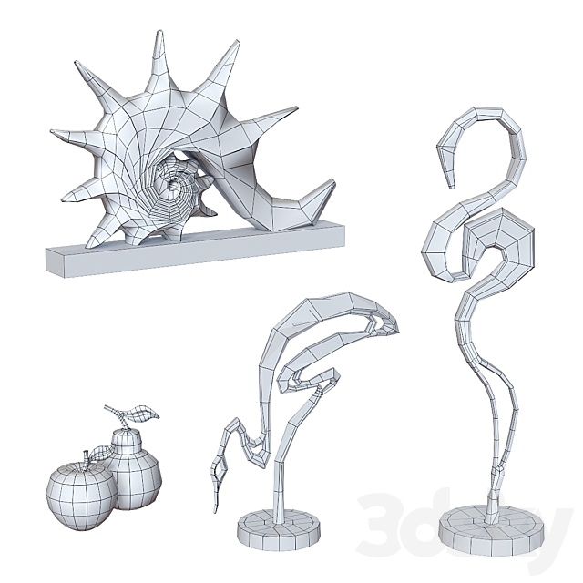 Garda Decor figurines. 3DSMax File - thumbnail 5