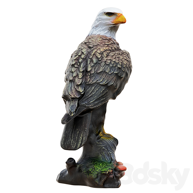 Garden eagle figurine 3DSMax File - thumbnail 3