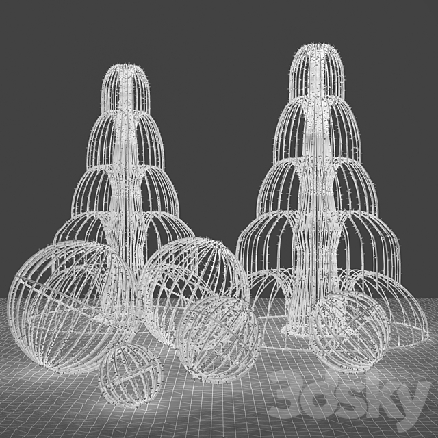 Garland figures 3DS Max Model - thumbnail 2