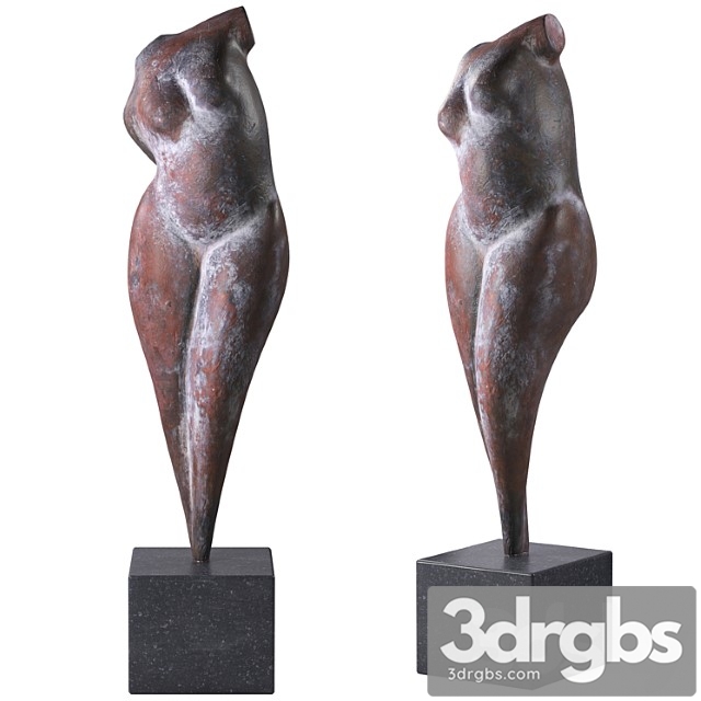 Gedraaid Model Sculpture 3dsmax Download - thumbnail 1