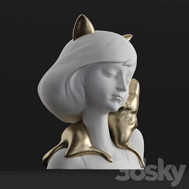 Girl and fox 3DSMax File - thumbnail 3