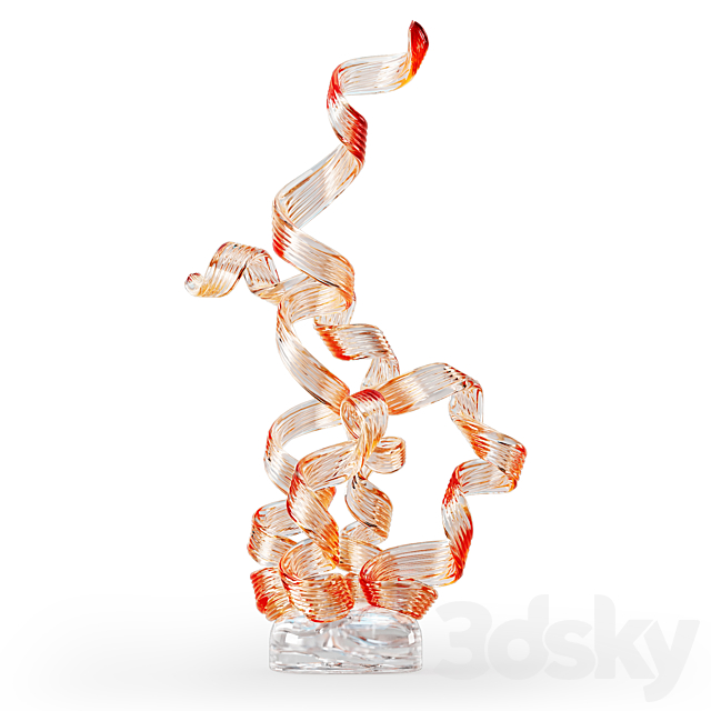 Glass sculpture Chihuly Rotolo 80 3ds Max - thumbnail 1