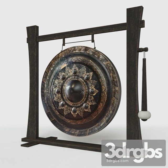 Gong Sculpture 3dsmax Download - thumbnail 1