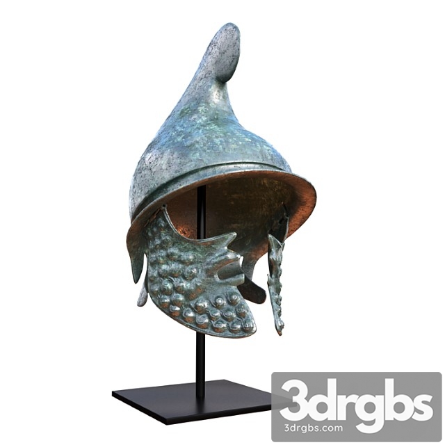 Greek Bronze Helmet 1 3dsmax Download - thumbnail 1