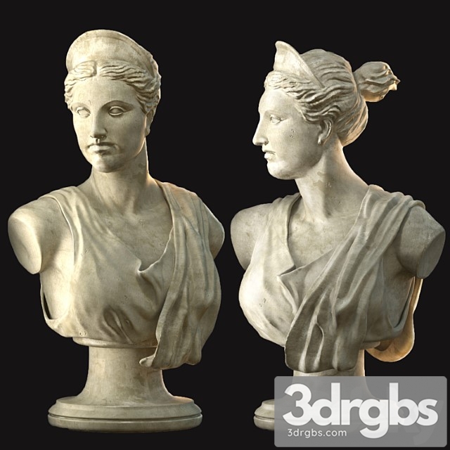 Greek bust 3dsmax Download - thumbnail 1