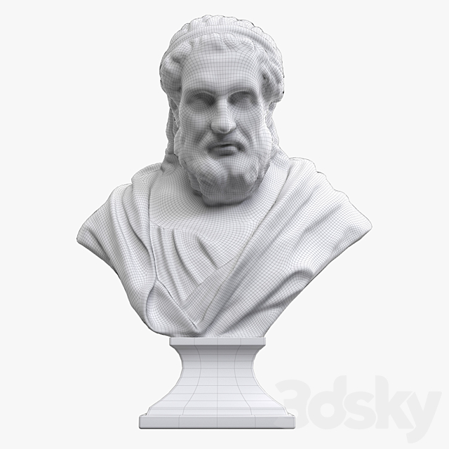 Greek philosopher IV century. BC NS. 3ds Max - thumbnail 3