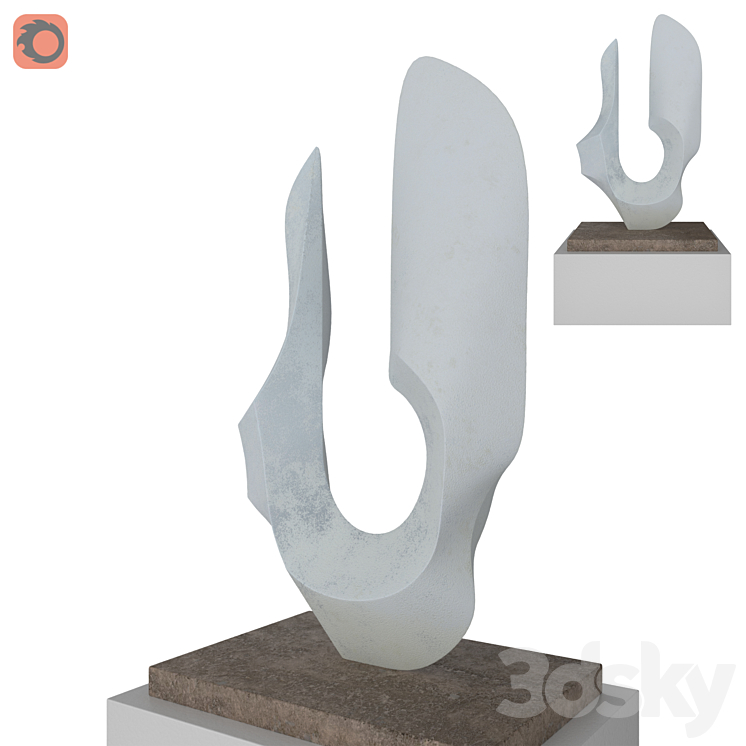 gregory anatchkov sculpture 3DS Max - thumbnail 2