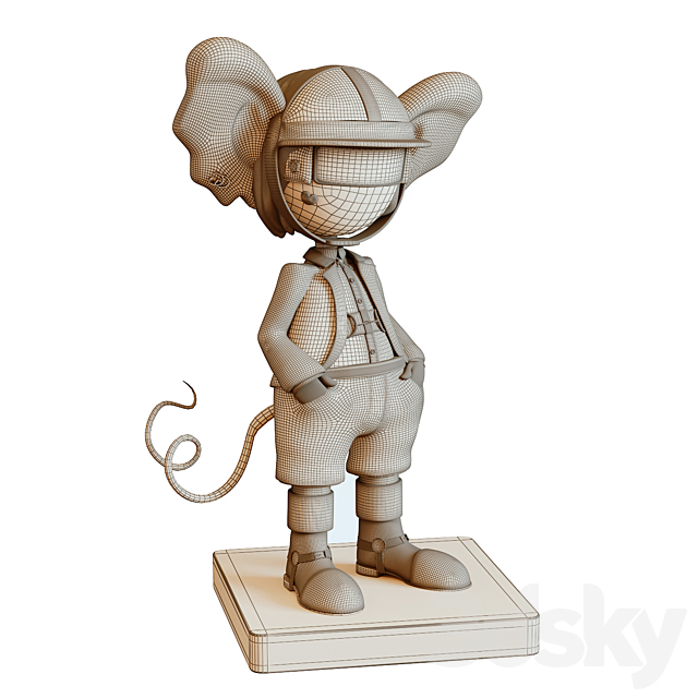 Gucci cartoon hipster toys Sculpture 3ds Max - thumbnail 2