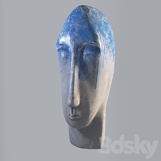 Gypsum head 3ds Max - thumbnail 1