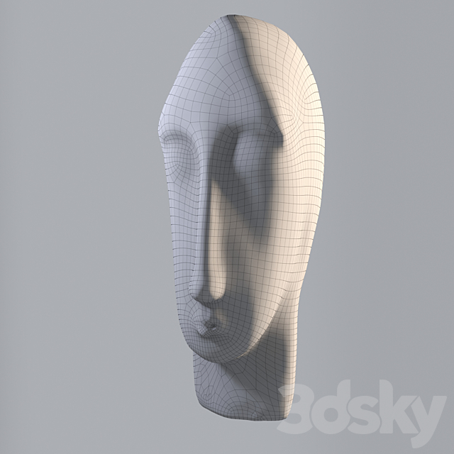 Gypsum head 3ds Max - thumbnail 2