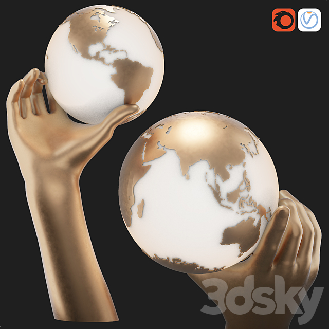 Hand decor 3DSMax File - thumbnail 3