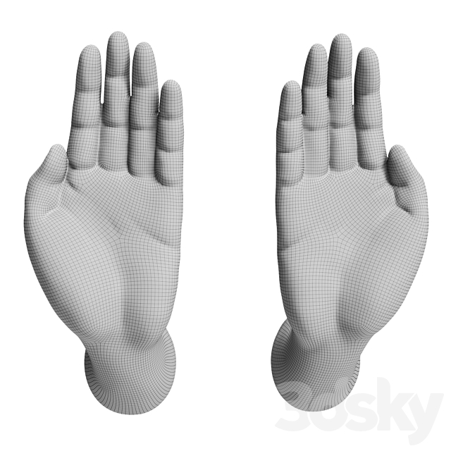 Hands handles 3DSMax File - thumbnail 4