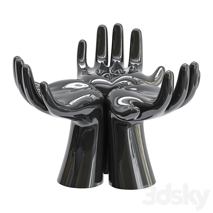 Hands vase 3DS Max Model - thumbnail 1