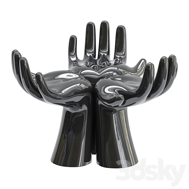 Hands vase 3DS Max Model - thumbnail 1