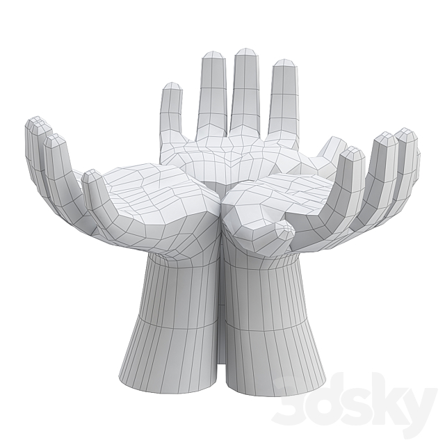 Hands vase 3DSMax File - thumbnail 2