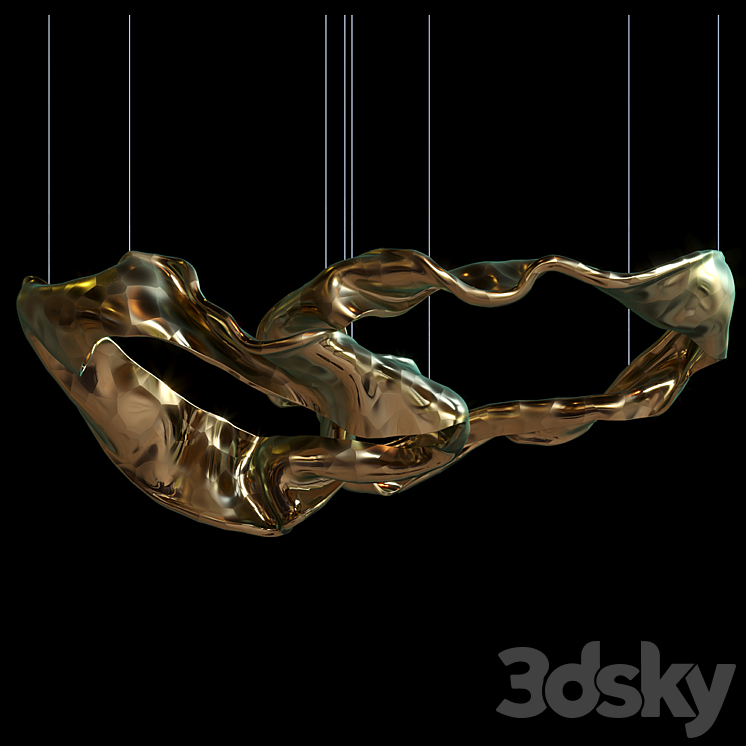 Hanging sculpture – Vargov Design 3DS Max Model - thumbnail 1