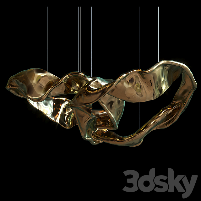 Hanging sculpture – Vargov Design 3ds Max - thumbnail 1