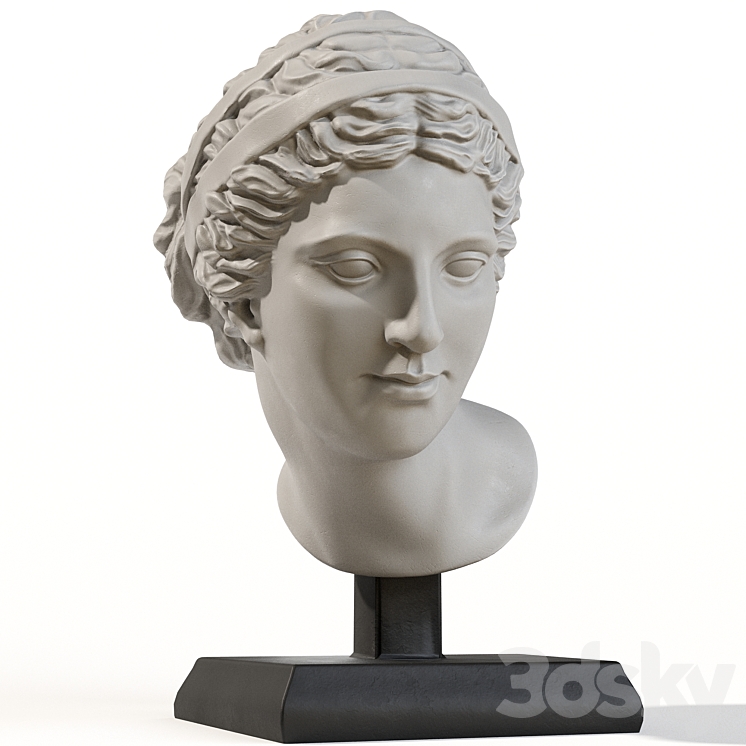 Head of aphrodite 3DS Max Model - thumbnail 1