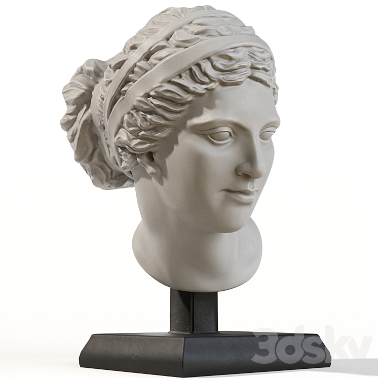 Head of aphrodite 3DS Max - thumbnail 2