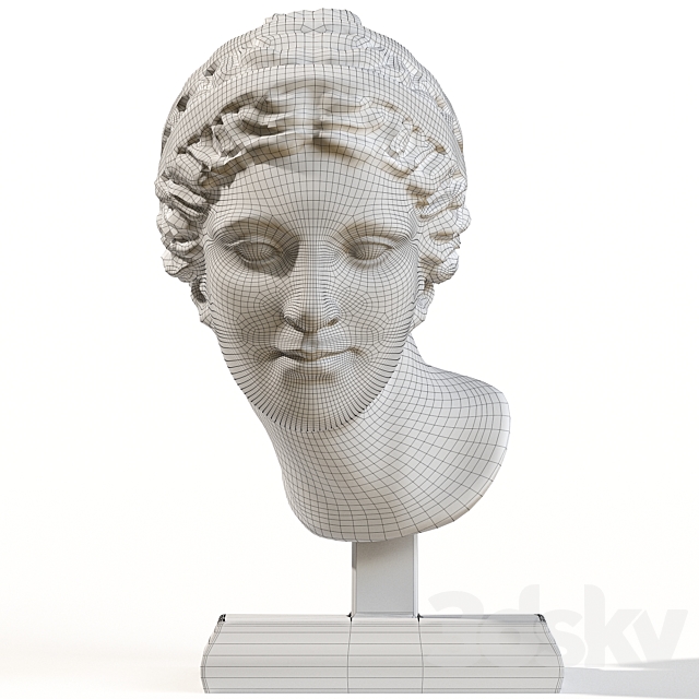 Head of aphrodite 3DS Max Model - thumbnail 3