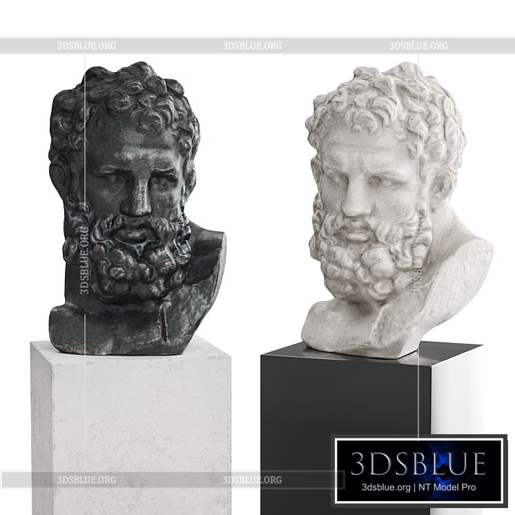 Hercules head bust 3DS Max - thumbnail 3