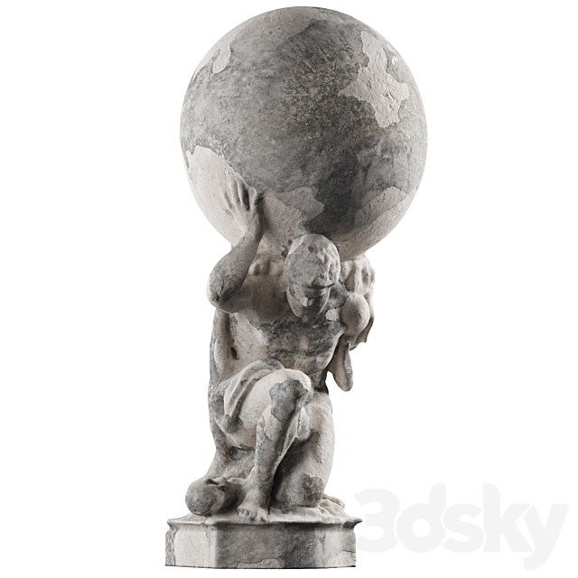 Hercules Holding Globe 3DSMax File - thumbnail 1