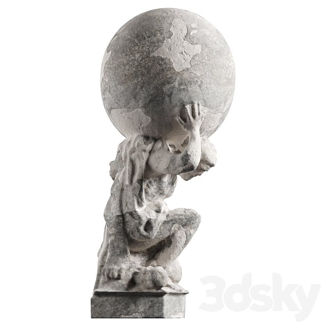 Hercules Holding Globe 3DSMax File - thumbnail 4