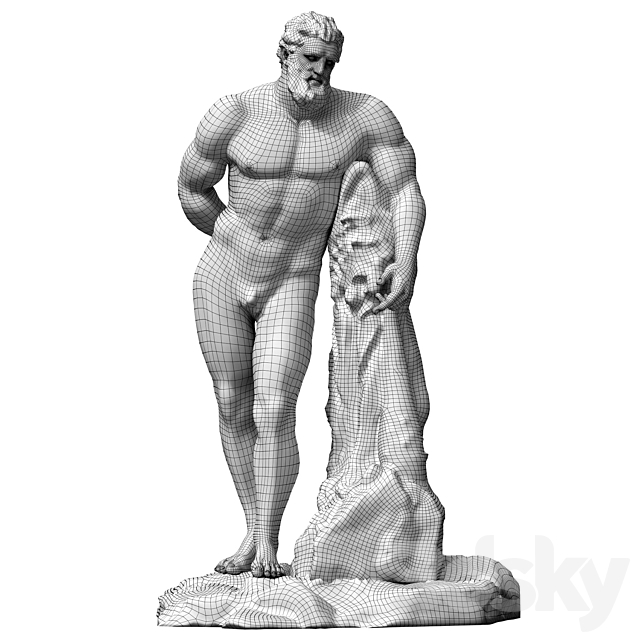 Hercules sculpture 3DSMax File - thumbnail 3