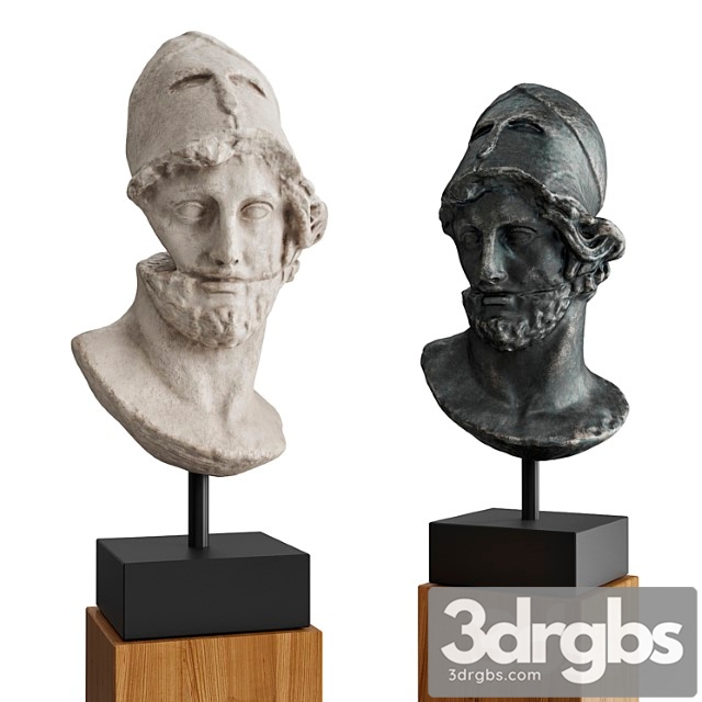 Hermes with helmet bust - thumbnail 1