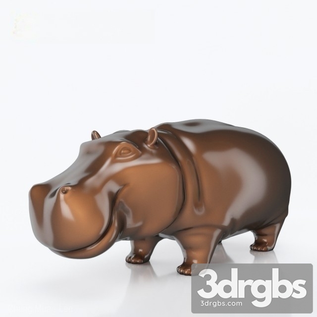 Hippo Statue 3dsmax Download - thumbnail 1