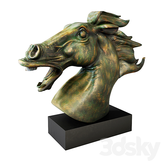 Home Decoration Horse 3ds Max - thumbnail 1