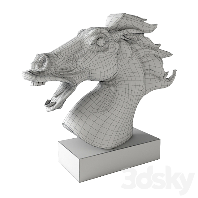 Home Decoration Horse 3ds Max - thumbnail 3