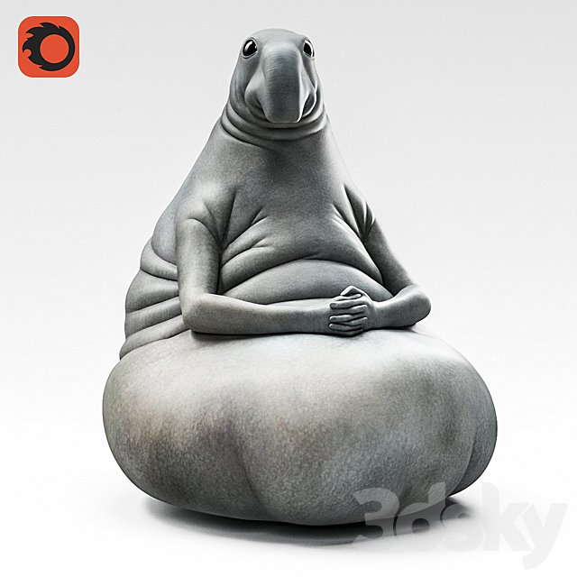 Homunculus loxodontus (zhdun) 3DSMax File - thumbnail 1