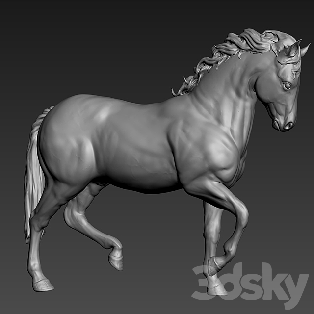 Horse 3ds Max - thumbnail 2