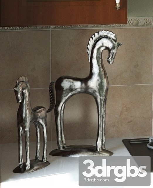 Horse Aluminum 3dsmax Download - thumbnail 1