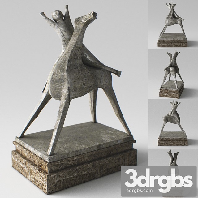 Horse art marino marini 3dsmax Download - thumbnail 1