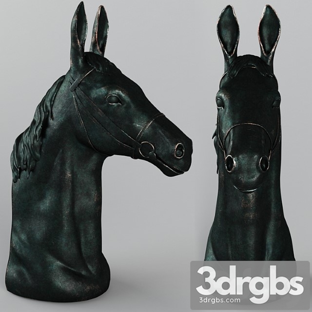 Horse Head 5 3dsmax Download - thumbnail 1