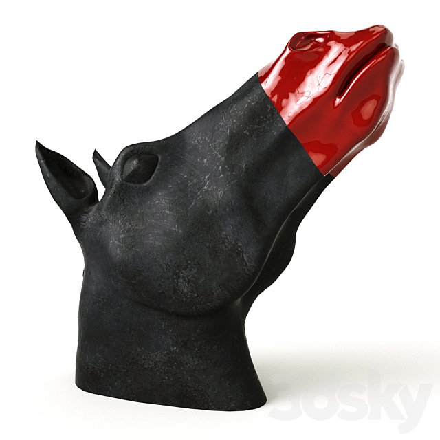 Horse head sculpture 3DSMax File - thumbnail 1