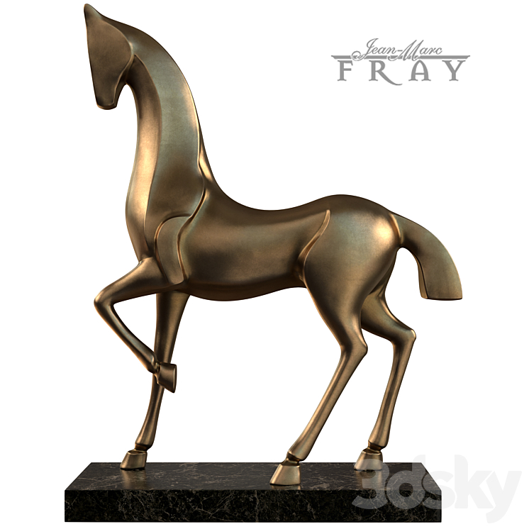 Horse Sculpture 3DS Max - thumbnail 1