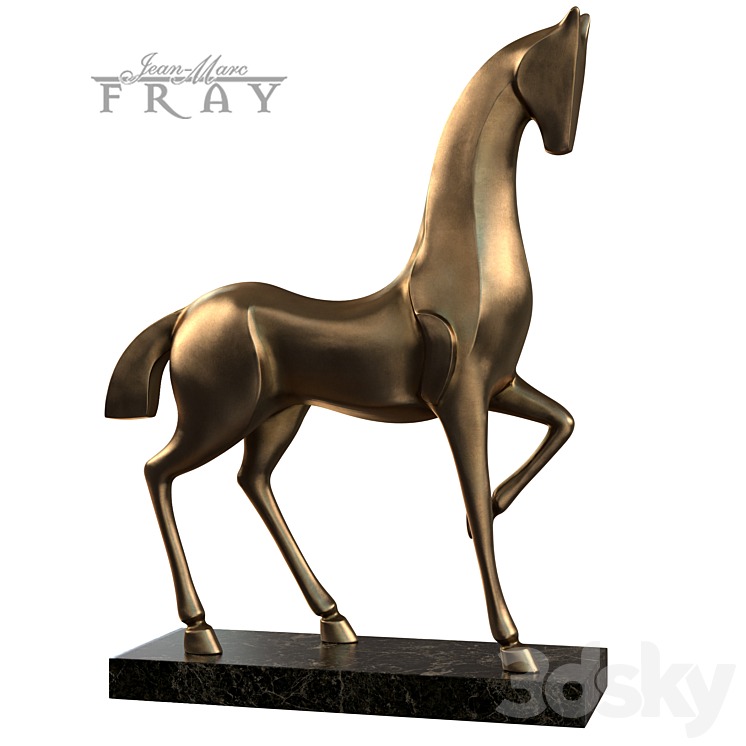 Horse Sculpture 3DS Max - thumbnail 2