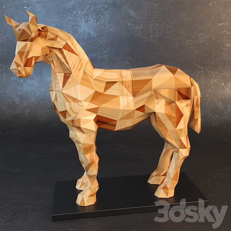 Horse – Souvenir 3DS Max - thumbnail 1