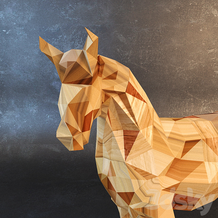 Horse – Souvenir 3DS Max - thumbnail 2