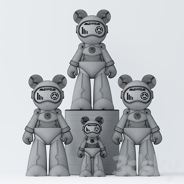 interstellar bear 3DS Max Model - thumbnail 2